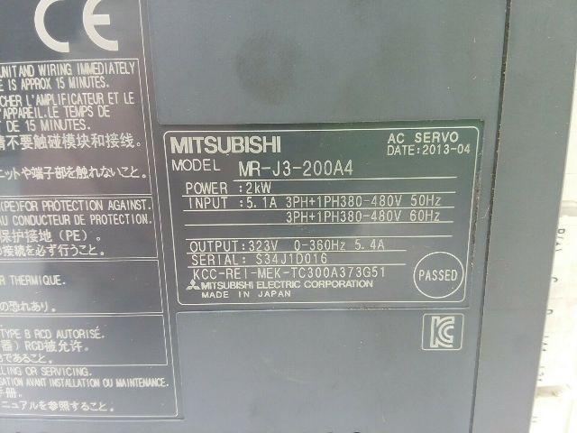 Mitsubishi MR-J3-200A4 AC Servo Drive 380-480V 3 Phase 5.1A