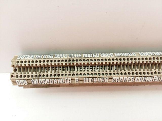 Weidmuller WDU 4 DIN Rail Mount 65 Assorted Terminal Blocks