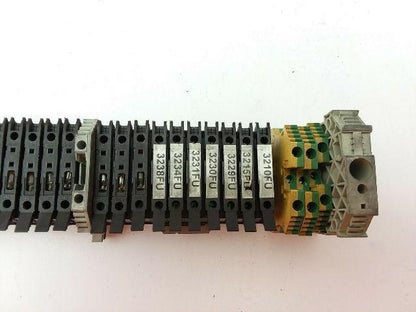 Allen Bradley 1492-WFB4 DIN Rail Mount 121 Assorted Fuse Holders/Terminal Blocks