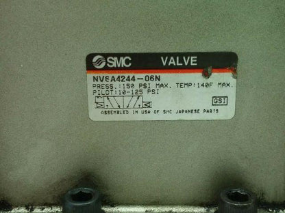 SMC NVSA4244-06N Valve 150 PSI 3/4 NPT