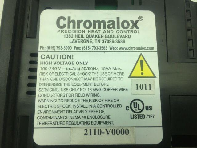Chromalox 2110-V0000 Temperature Controller 100-240V 15VA