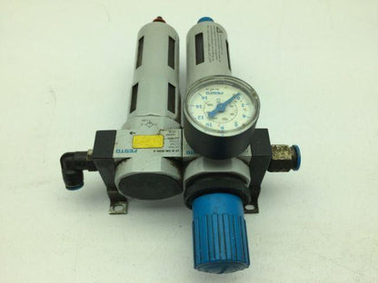 Festo LFR-D-MINI-A Filter Regulator 240PSI W/LF-D-5M-MINI-A Air Filter 1/2NPT