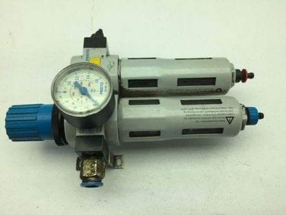 Festo LFR-D-MINI-A Filter Regulator 240PSI W/LF-D-5M-MINI-A Air Filter 1/2NPT