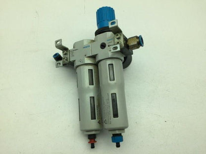 Festo LFR-D-MINI-A Filter Regulator 240PSI W/LF-D-5M-MINI-A Air Filter 1/2NPT