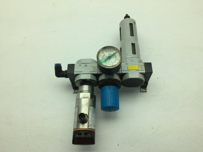 Festo IFM Air Filter Regulator Pressure Monitor Sensor 175PSI 1/8" NPT