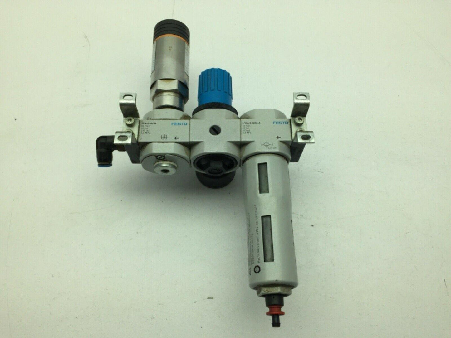 Festo IFM Air Filter Regulator Pressure Monitor Sensor 175PSI 1/8" NPT