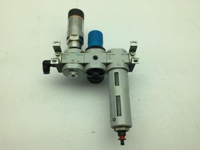 Festo IFM Air Filter Regulator Pressure Monitor Sensor 175PSI 1/8" NPT