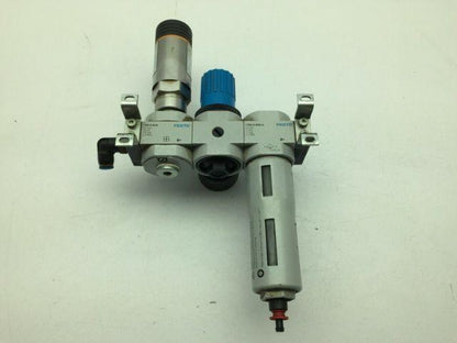 Festo IFM Air Filter Regulator Pressure Monitor Sensor 175PSI 1/8" NPT
