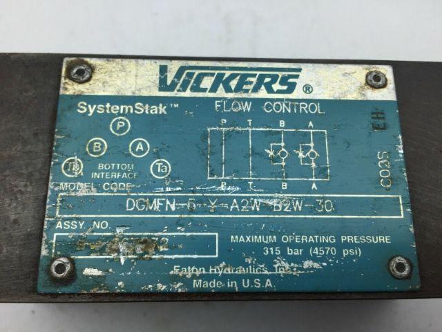 Vickers DGMFN-6-Y-A2W-B2W-30 Flow Control 4570PSI