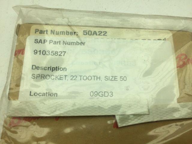 Browning 50A22 2" Bore 22 Teeth Size 50