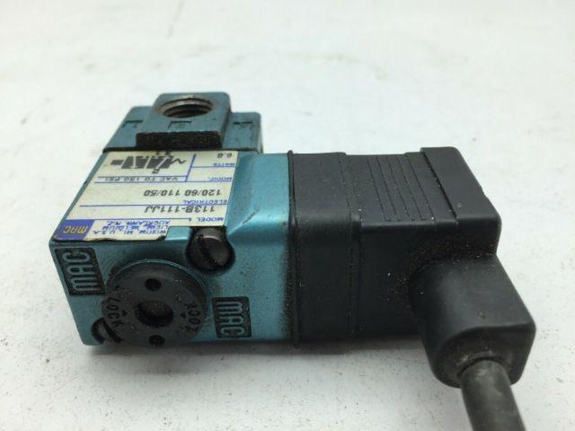 Mac 113B-111JJ Solenoid Valve 110-120V 6.8W 150 PSI 1/4NPT