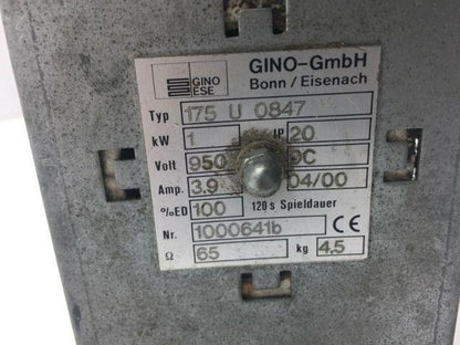 Gino GMBH 175 U 2847 Brake Resistance 950V 3.9A