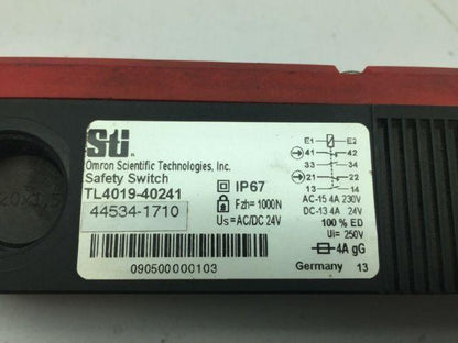 STI Omron Tl4019-40241 Safety Switch 230V 4A