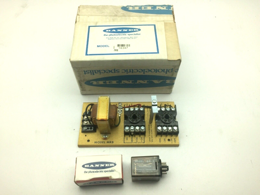 Banner 16347 Photoelectric Control Base Chassis Banner BR-2 Relay 120V 10A