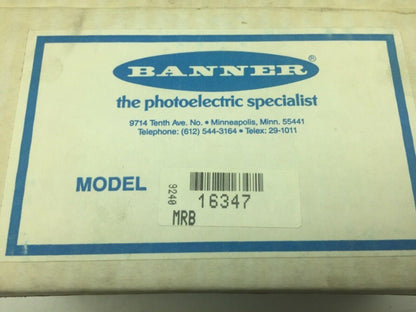 Banner 16347 Photoelectric Control Base Chassis Banner BR-2 Relay 120V 10A