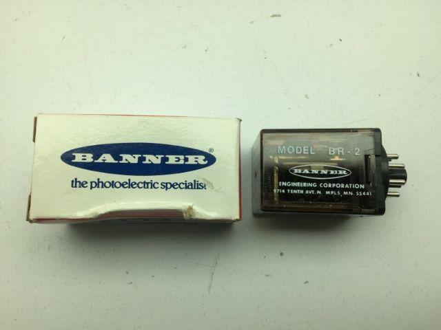 Banner 16347 Photoelectric Control Base Chassis Banner BR-2 Relay 120V 10A