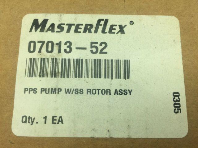 Master Flex 07013-52 PPS Pump W/SS Rotor Assy (FACTORY SEAL)