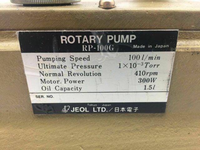 Jeol LTD Rp-100G Rotary Pump Motor Power 300W