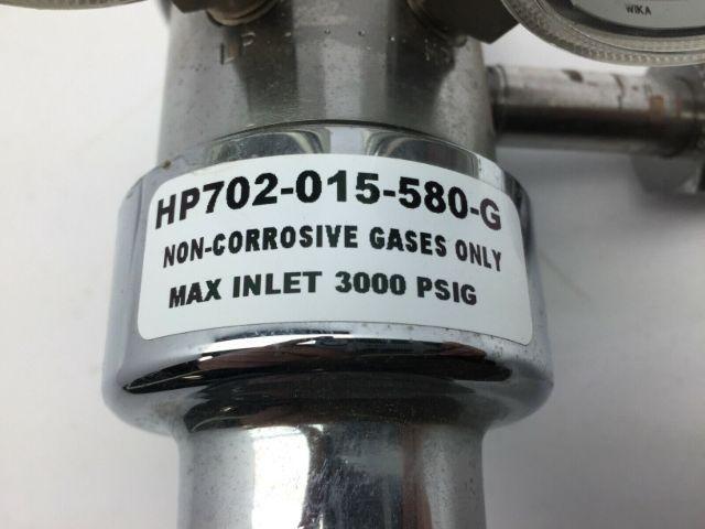 Airgas HP702-015-580-G Heavy Duty Single Stage flow gauge  Regulator 1/4"NPT