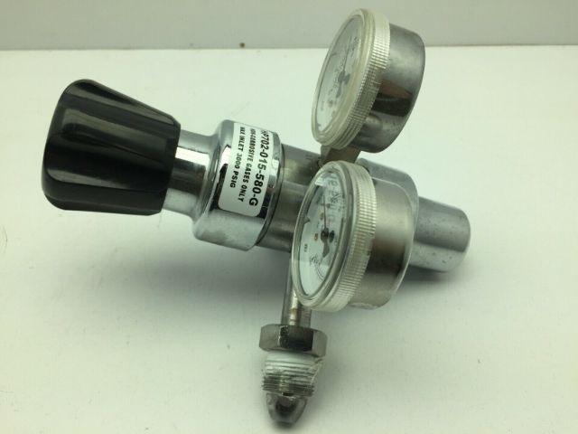 Airgas HP702-015-580-G Heavy Duty Single Stage flow gauge  Regulator 1/4"NPT