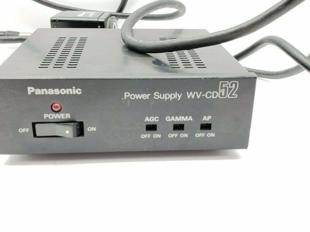Panasonic WV-CD51 CCTV Power Supply 120VAC 12W W/Panasonic WV-CD50 Camera