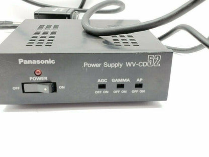 Panasonic WV-CD51 CCTV Power Supply 120VAC 12W W/Panasonic WV-CD50 Camera