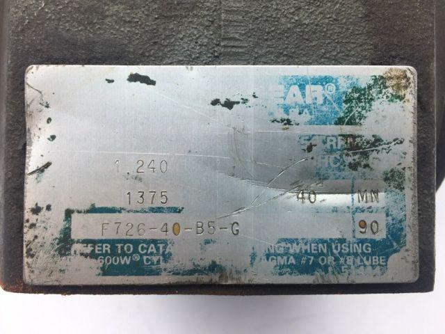 Boston Gear F726-40-B5-G Right Angle Worm Gear Speed Reducer 40:1 Ratio