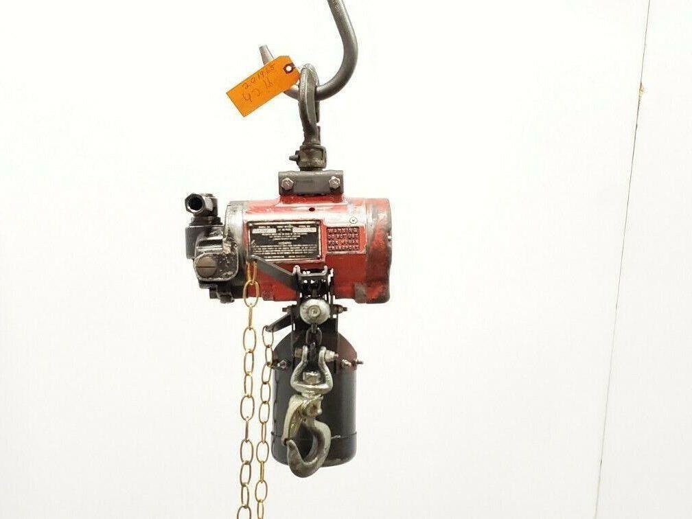 ARO 7718E 1/4 Ton 500LB Air Pneumatic Chain Hoist 8' Lift Tested