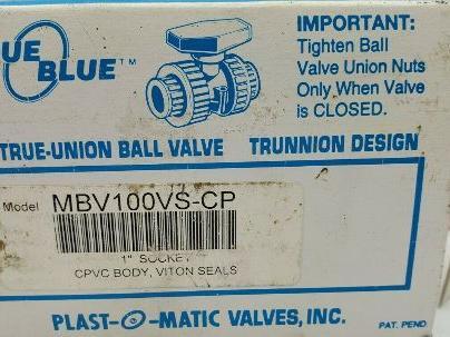 True Blue MBV100VS-CP 1" True-Union Ball Valve