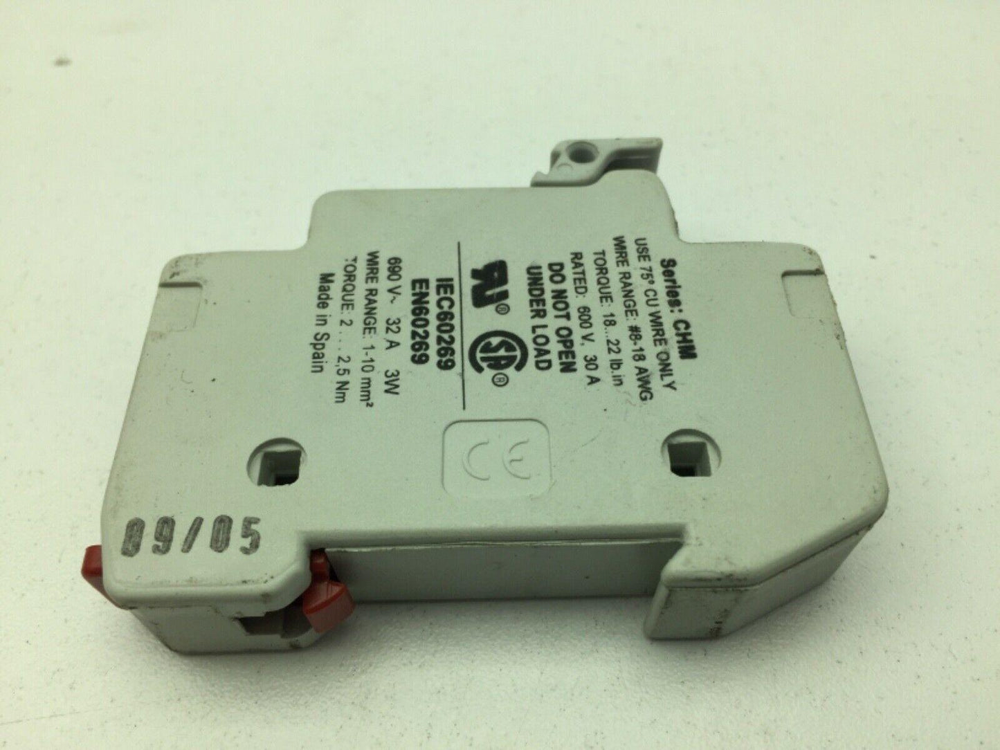 Bussmann CHM1DI Fuse Holder 600V 30A 3W Lof of 8