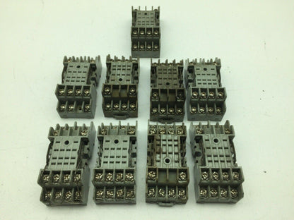 Square D NR45 Base 7A 300V DIN Rail Mount Lot of 9
