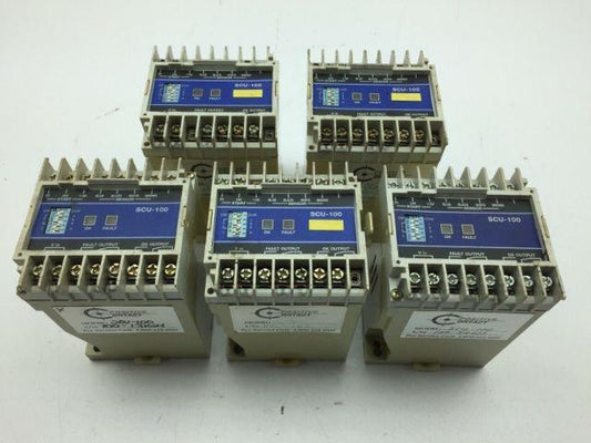 Positive Contact SCU-100 Sensor Control Unit DIN Rail Mount Lot of 5
