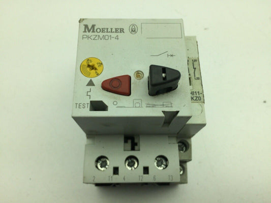 Moeller PKZM01-4 Circuit Breaker 5A 600VAC 3 Pole DIN Rail Mount