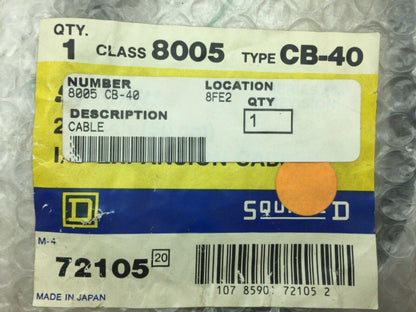 Square D 8005 CB-40 SY/MAX  I/O Expansion Cable Series A1 20 Inch 72105