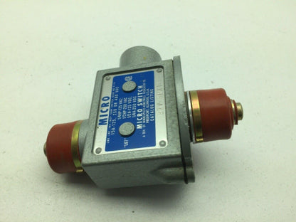 Honeywell Micro Switch BZV-RNX13 Limit Switch Dual Pluger 480VAC 1/2Hp
