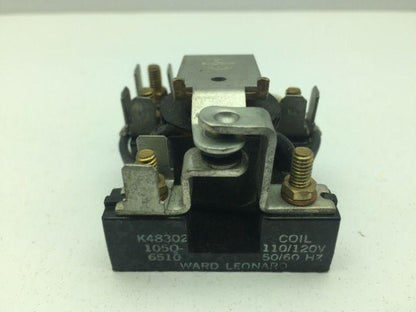Ward Leonard Relay K48302 105Q-6510 110/120V 50/60HZ Coil