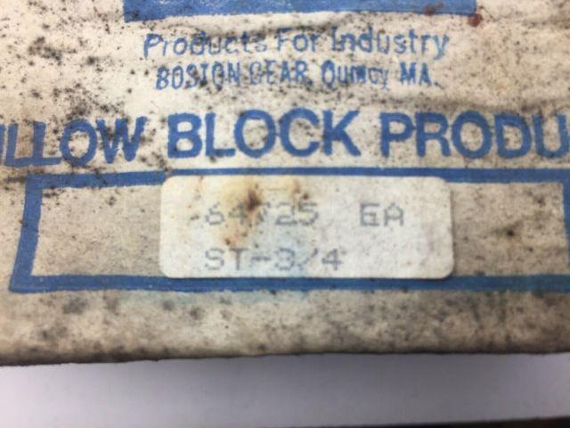 Boston Gear 64725 ST 3/4 Pillow Block Bearing 2 Bolt flange,3/4"Bore 4 per lot