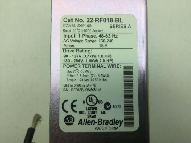 Allen-Bradley  22-RF018-BL Series A Line Filter