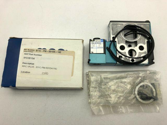 MAC Valve 811C-PM-501DA-142 with PME-501DAAA 24VDC Solenoid