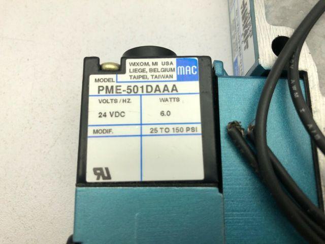 MAC Valve 811C-PM-501DA-142 with PME-501DAAA 24VDC Solenoid