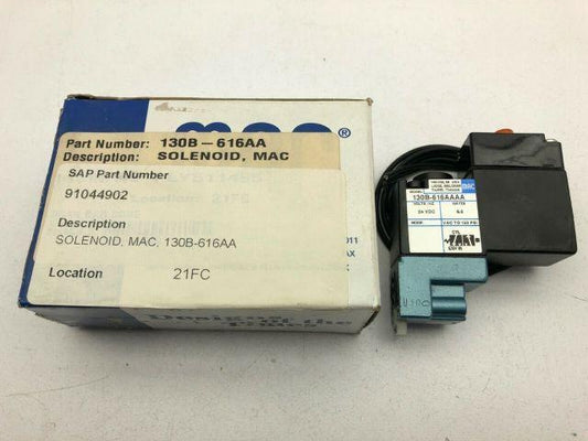 MAC 130B-616AAAA 24VDC Solenoid  Valve