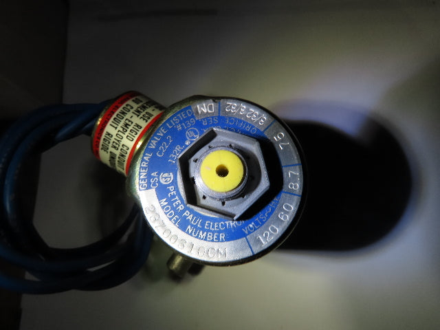 Peter Paul 23Z00310CM Solenoid Valve 120v, 8.7 watts, 75psi,Orifice 3/32 3/32 DM