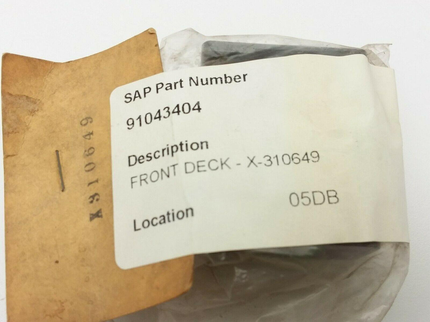 Allen Bradley X-310649 Front Deck For Relay X310649