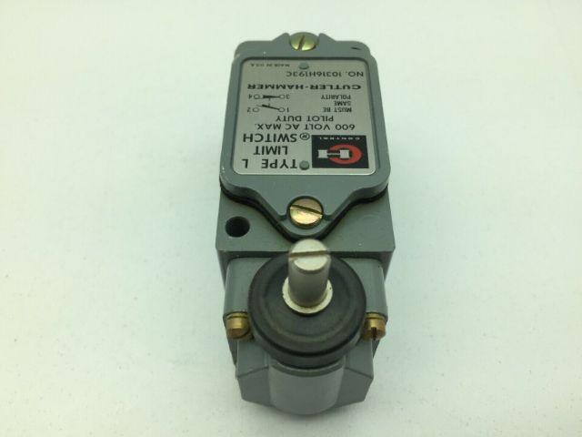 Cutler Hammer Eaton 10316H193 Type L Limit Switch