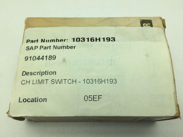 Cutler Hammer Eaton 10316H193 Type L Limit Switch