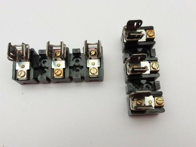 Allen Bradley 1491-N126 Series A, Fuse Block 3Pole 30Amp 600Volt Lot of 3 Sets o