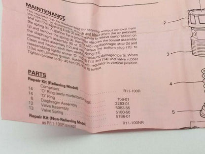 Norgren R11-100R Repair Kit