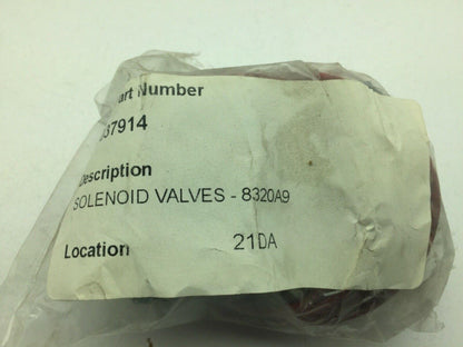 Asco 8320A9 3-Way Solenoid Valve 120V  9W 1/4” 30 PSI LOT OF 2