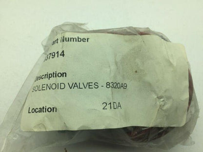 Asco 8320A9 3-Way Solenoid Valve 120V  9W 1/4” 30 PSI LOT OF 2