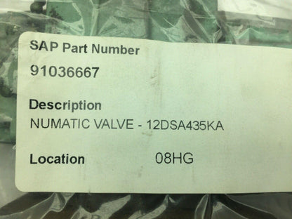 Numatics 12DSA435KA 120V .17A PNEUMATIC SOLENOID VALVE